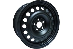 Steel Wheel - 18x7.5 size - 5x112 bolt pattern - ET45 - CB66.6 - Black Color | Impact-Resistant Steel Rim | Direct Fit Replac