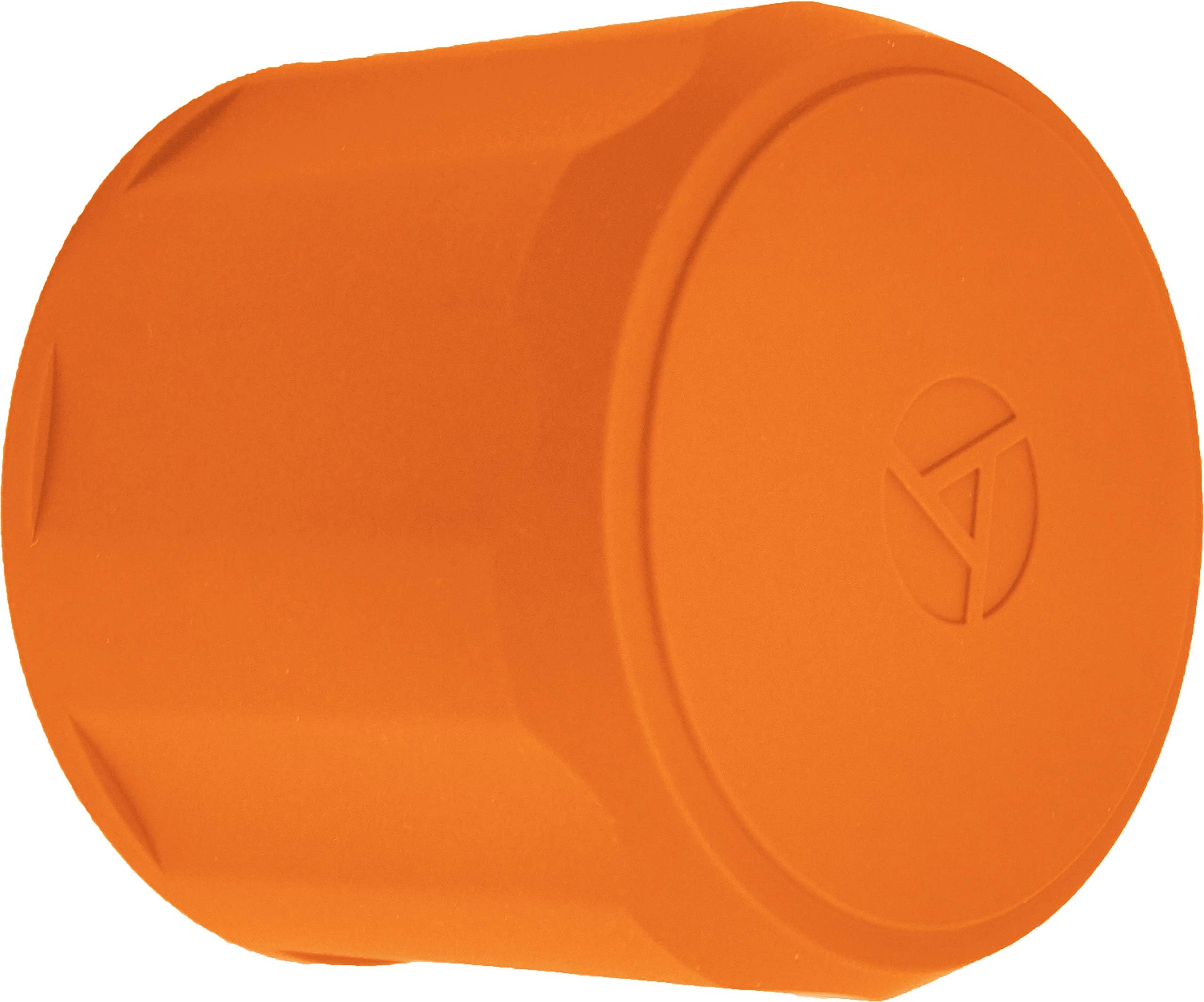 LENS ARMOR - Protective Lens Cap - Universal, Stretch Fit - Element Proof (65-100mm, Orange)
