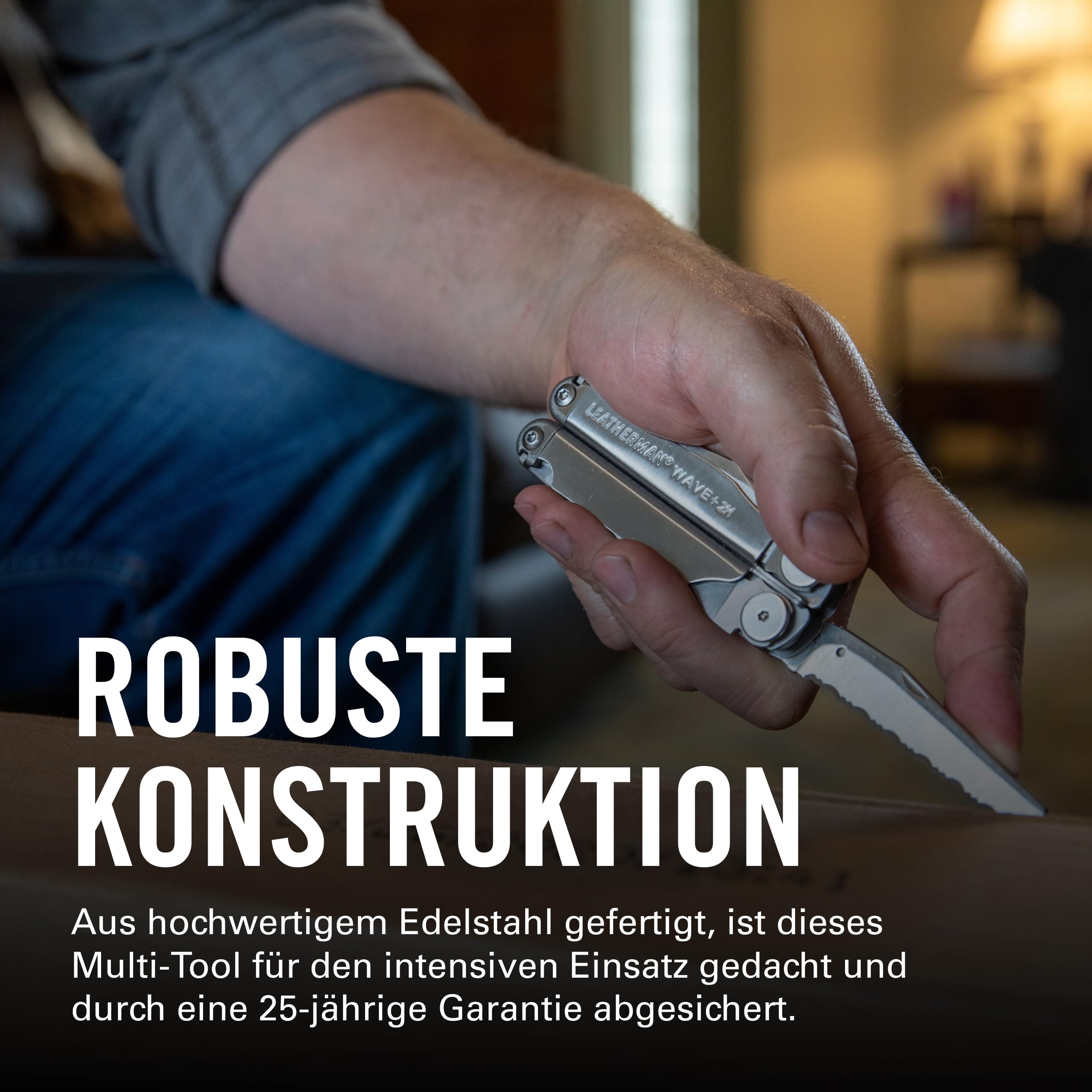 Leatherman 2H Wave+ Multi-Tool - 18-in-1 Hochleistungs-Edelstahlwerkzeug mit Klingen, Zangen und Drahtschneidern - Camping Zubehör - Edelstahl 5