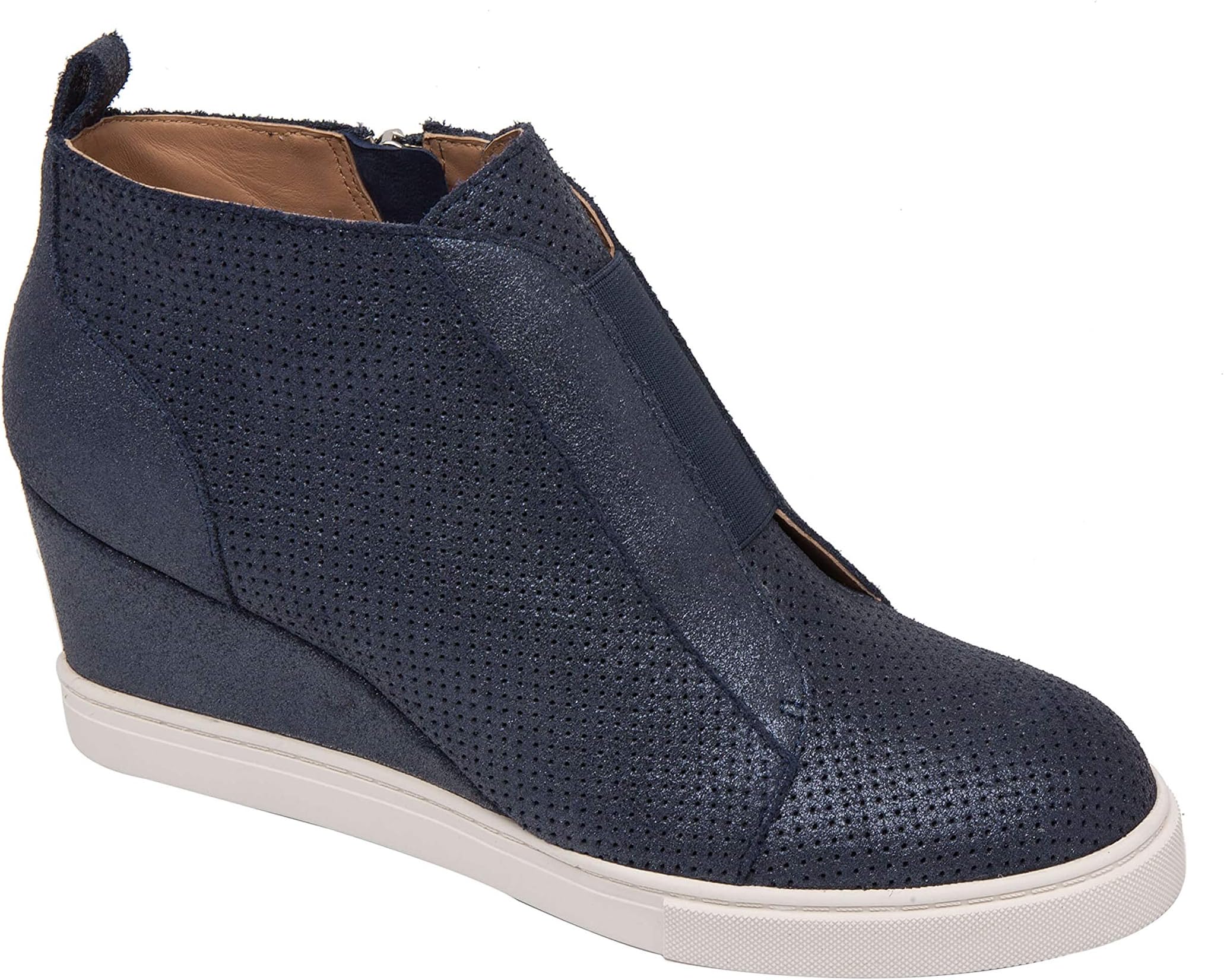 Linea Paolo - Felicia II - Our Original Platform Wedge Sneaker Bootie in Leather and Suede