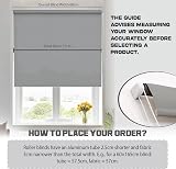 Funky Gadgets Grey Thermal Blackout Roller Blind 120x165 cm Easy Fit view 3