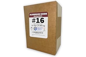 Aluminum Oxide - 12 LBS - Sand Blasting Abrasive Media for Sandblasters, Sandblast Guns and Blast Cabinets (#16 Grit (Extra C