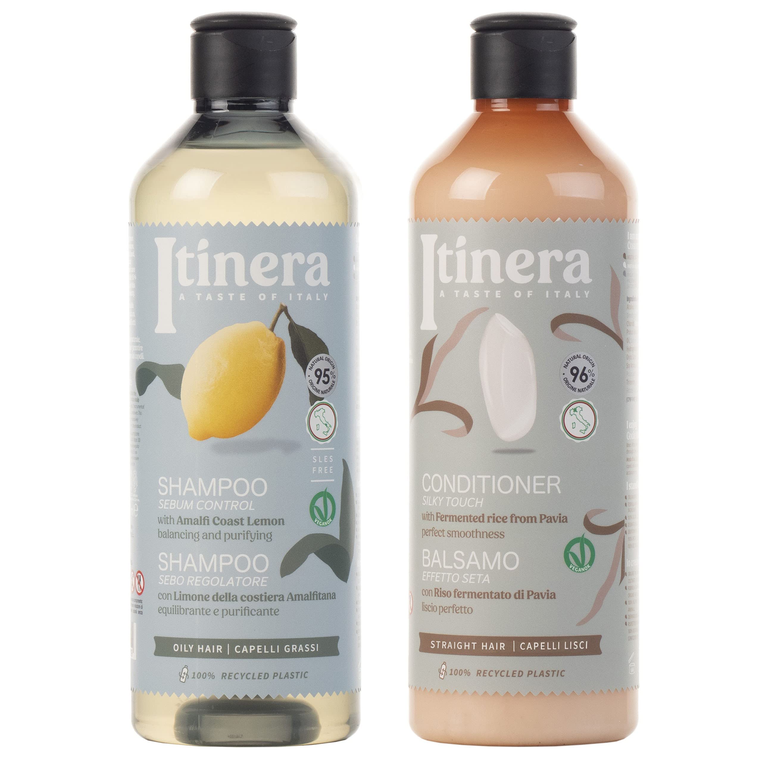 ITINERA cosmetic set: conditioner + shampoo for curly hair with Tuscan red grapes 2x370ml