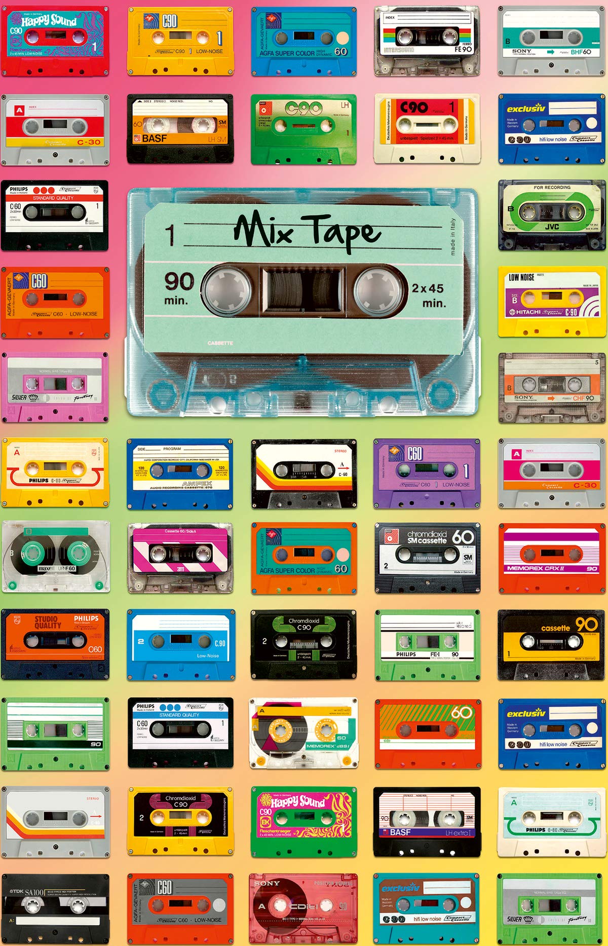 Ravensburger Mix Tape 200 Piece Jigsaw Puzzles for Adults & Kids Age 14 Years Up