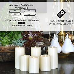 HoogaLife Flameless Candles 1200 Hours Flame Effect