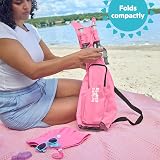 Bright Starts Pop N Sit Portable Booster Pink 6 Months to 3 Years view 5