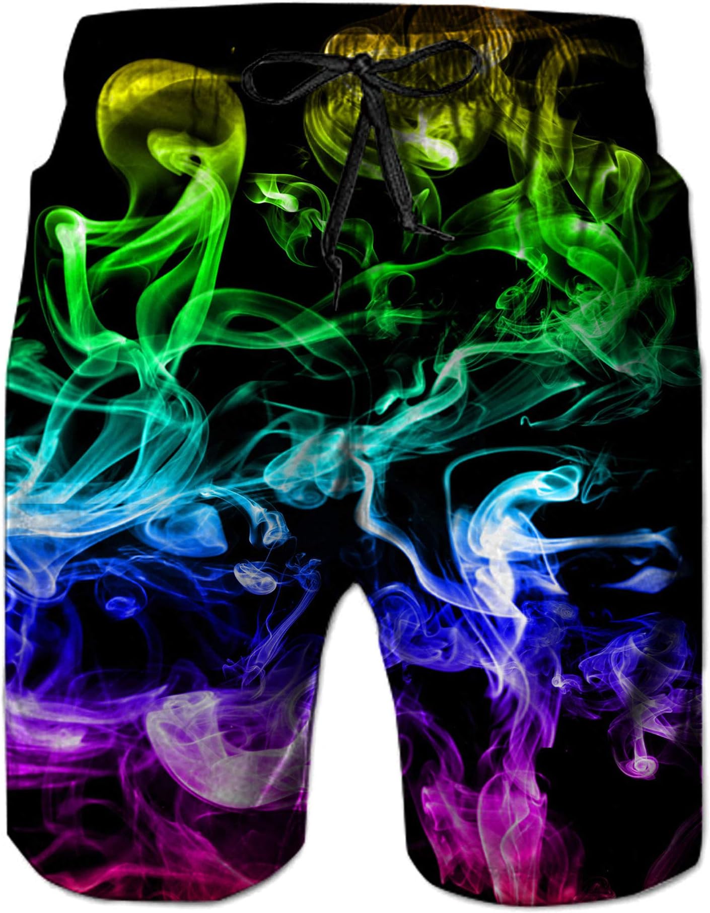 Mens Medium Length 3D Print Graphic Summer Beach Shorts Surfing Trunks S-XXXL