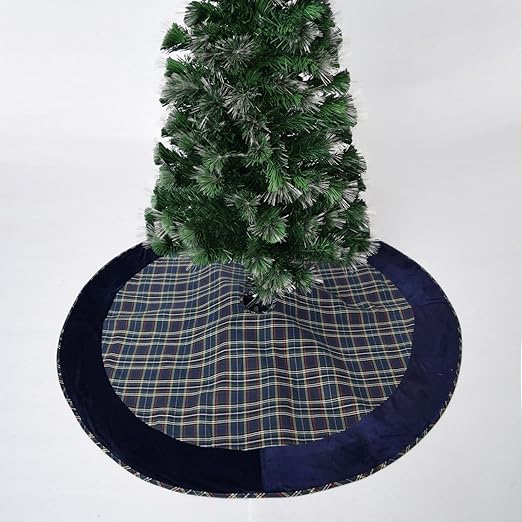 Blue Plaid Tree Skirt