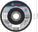 Bosch 1x PRO Metal X571 Flap Disc 125 mm G40 Angled for Small Angle Grinders view 2