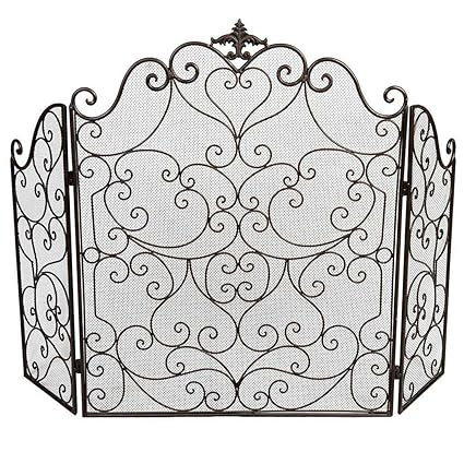 Kaminschutzgitter für Kinderzimmer, Antik-Optik, goldfarben: Amazon.de