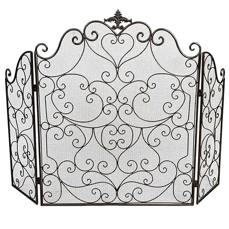 Kaminschutzgitter für Kinderzimmer, Antik-Optik, goldfarben: Amazon.de