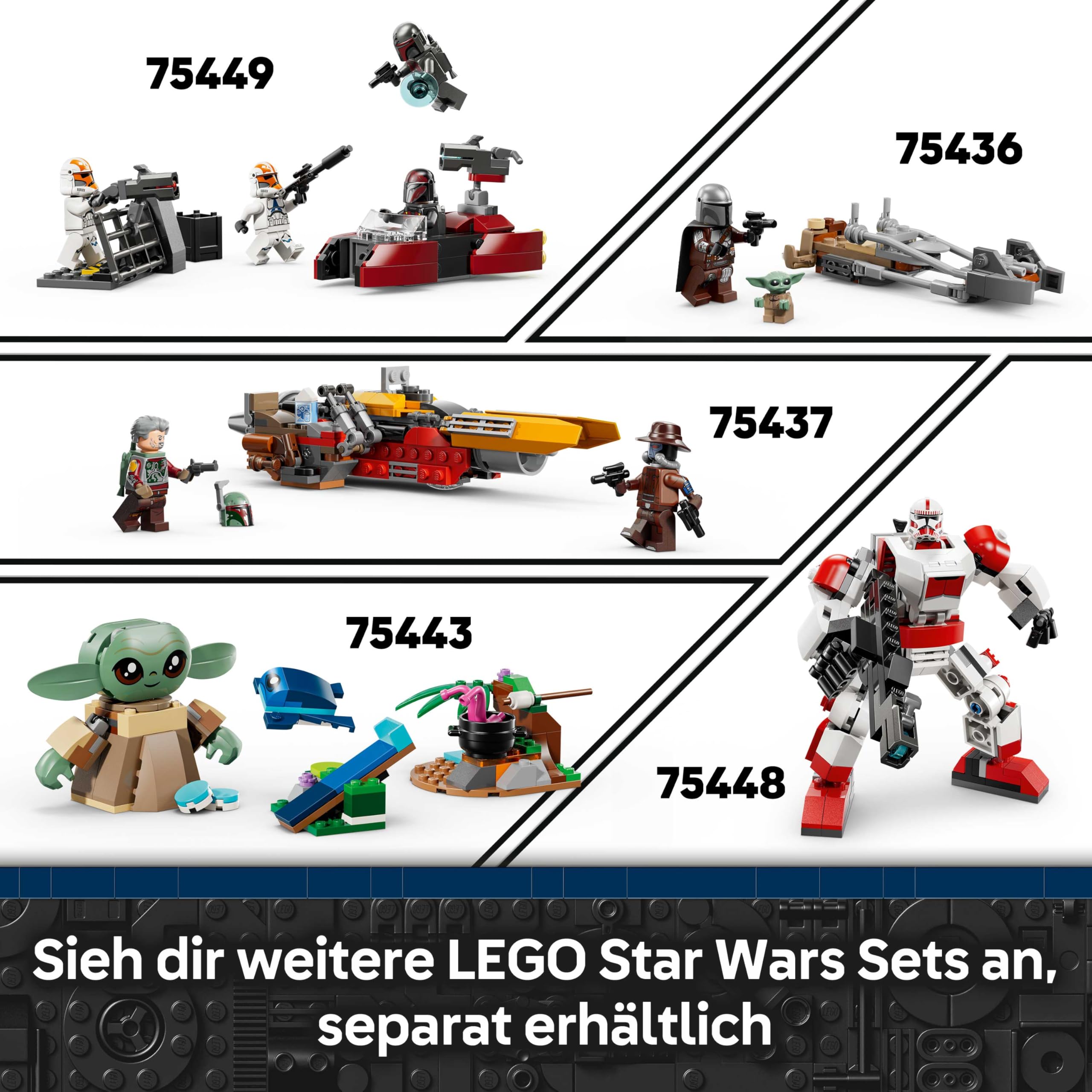 LEGO Star Wars 75452 Der Astromech-Droide BB-8 - Sammelbares 3D Modell zum Bauen und Ausstellen - DIY Deko - Geschenk zum Vatertag für alle Fans 7