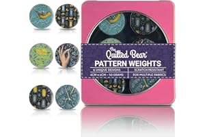 The Quilted Bear Pattern Weight Set – Scratch-Resistant Fabric Weights for Secure Pattern Cutting, Sewing Supplies & Quilting Supplies (Catherine Rowe - Sewing Design)