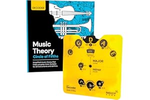 NOISY CLAN Circle of Fifths Wheel & Music Theory Book – Back to School Music Learning Tool - For All Instruments & All Levels – Learn Chords, Keys & Progressions – Write More, Play More, Master Music
