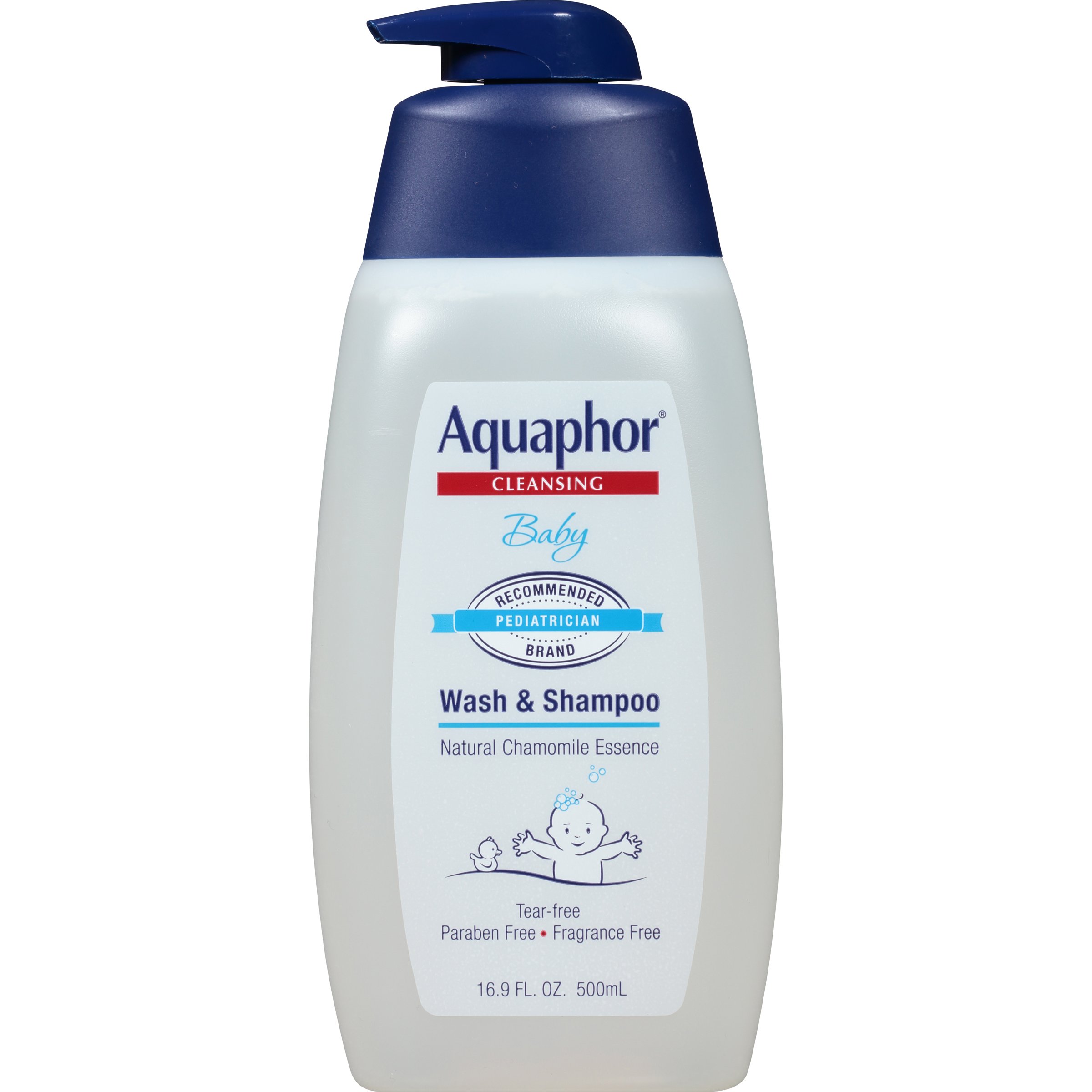 Aquaphor Baby Wash and Shampoo Mild, TearFree 2in1 Solution for