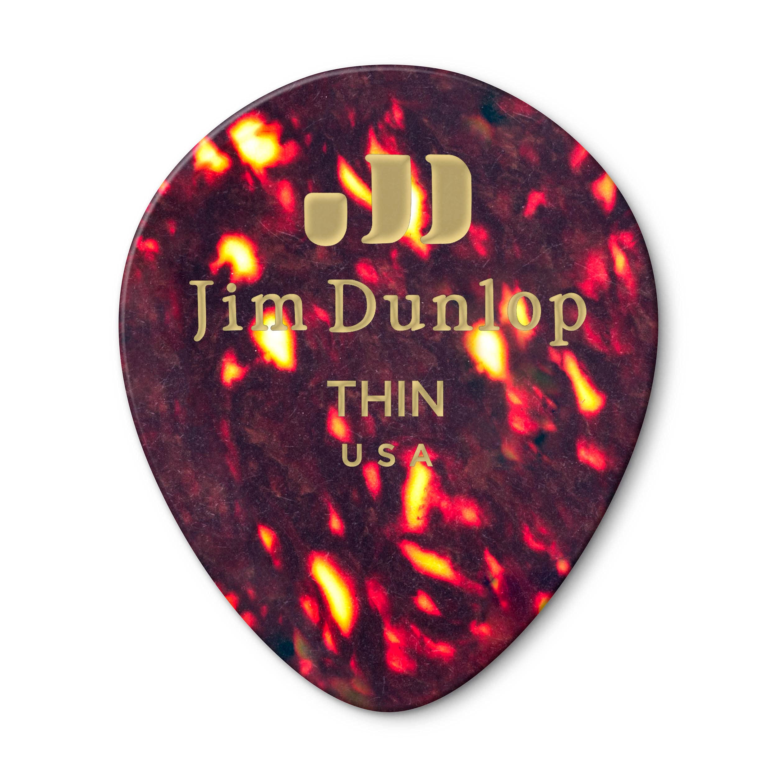 Dunlop 485R05TH Genuine Celluloid Tear Drop, Shell, 72/Bag