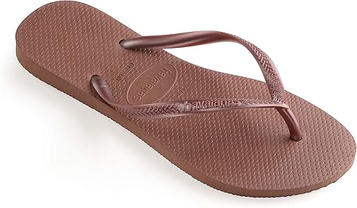 ladies gold havaianas flip flops