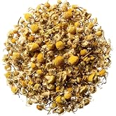 Egyptian Chamomile Flowers Whole, by Herb Co, Matricaria Recutita, from Egypt, Kosher, for Tea, Bath Bags, Tinctures, Sin &amp; Hair Products, Salad Dressings, Soup, Stews &amp; Perfume, 1/4 lb