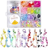 Xmada 750 PCS Assorted Acrylic Beads - Pastel, Star, Butterfly for Bracelets Making, 12 Color Assorted Jewelry Beads