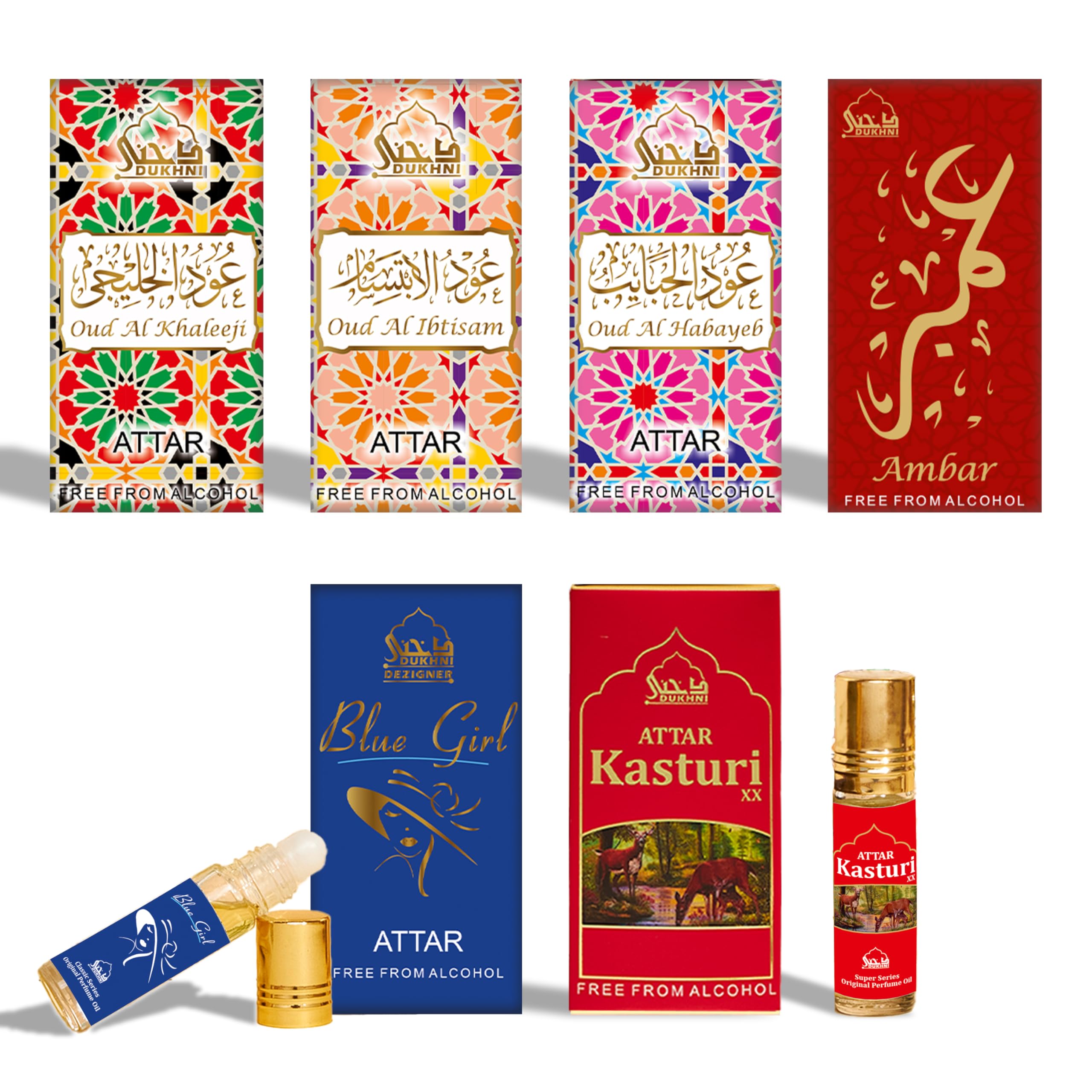 Dukhni Premiere Attar Oil Set Arab perfume oils for