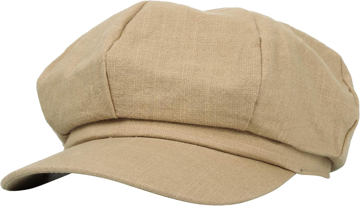 linen newsboy hat