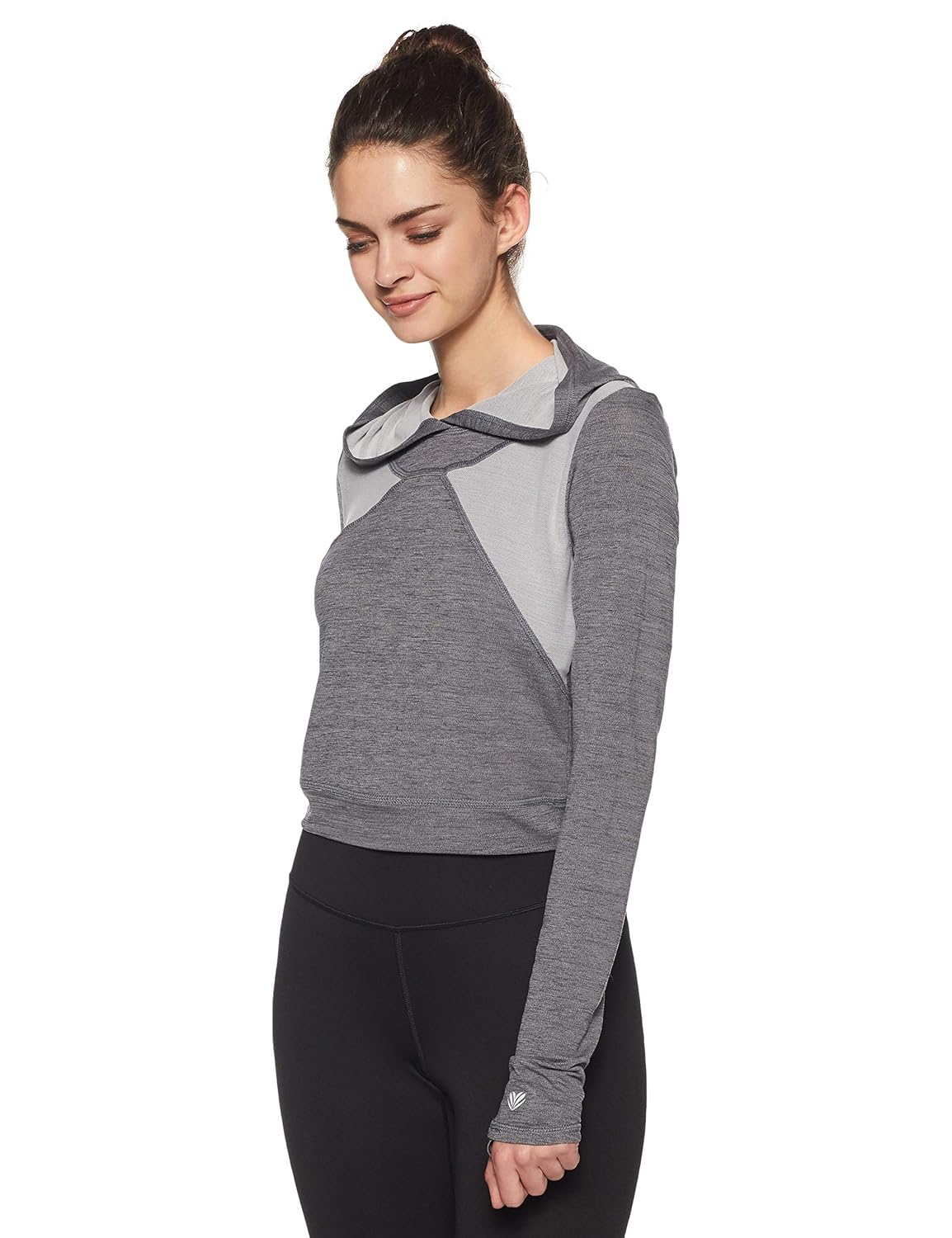 active cropped hoodie