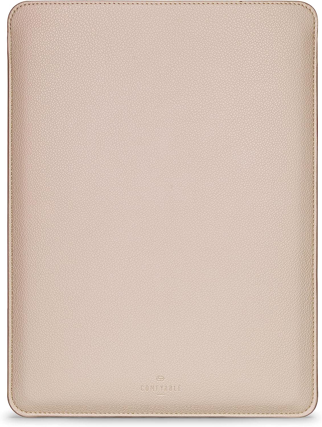 Comfyable Laptop Sleeve 14 Inch Precisely Compatible with MacBook Pro 14-inch M5 2026 A3426 A3427 M4 M3 M2 M1 Pro/Max 2025-2021, Faux Leather Cover Case, 14 in, Sand — image 1