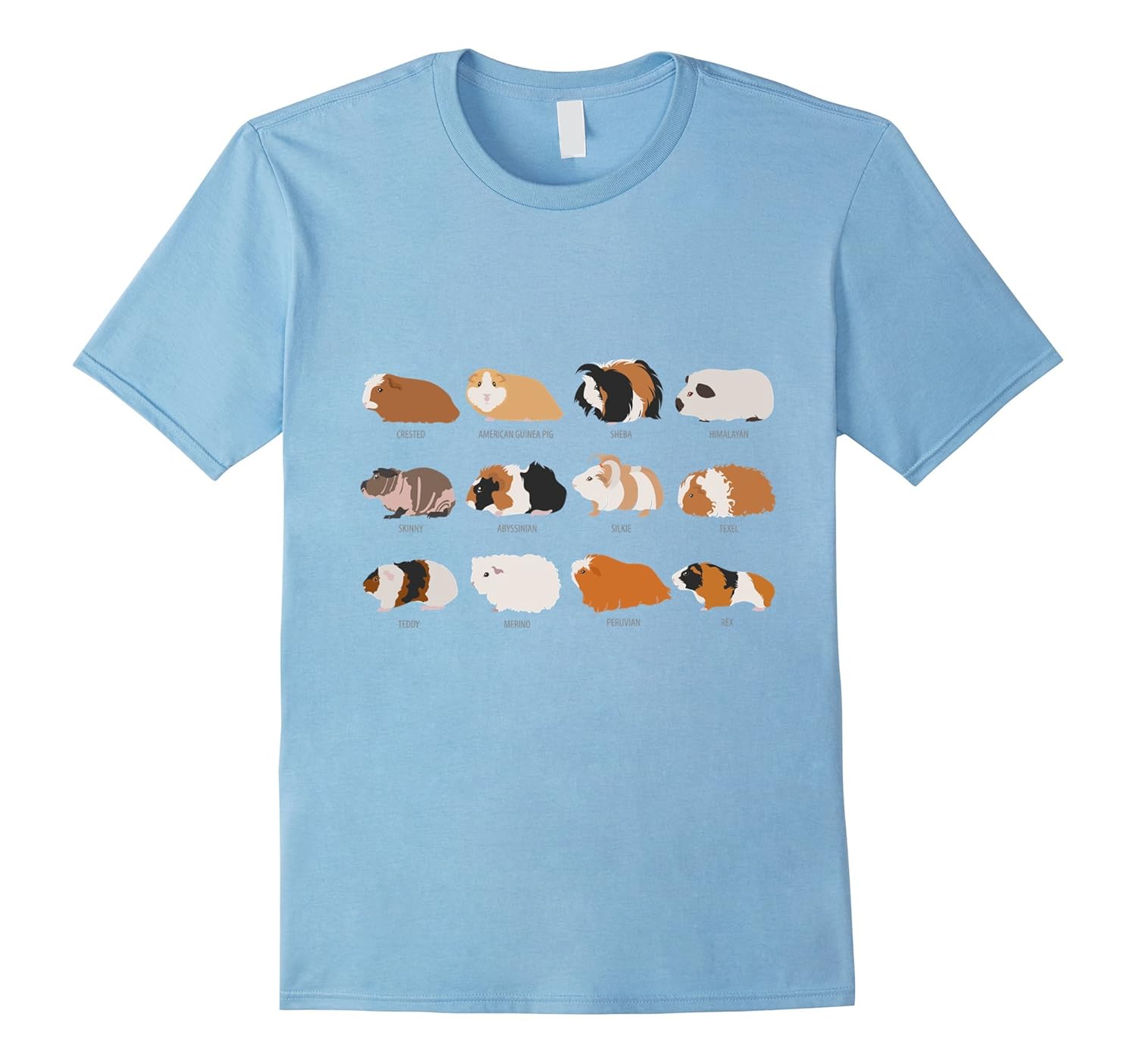 The Guinea Pig T-Shirt - I Love Guinea Pig T-Shirt-Rose