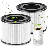 AP-S0610L Replacement Filter Compatible with MOOKA AP-S0610L Air Puri-fier, Efficient Air Filter, 3-Stage Filtration System, 2 Pack