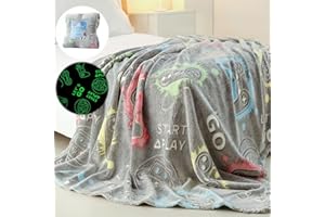 Anowpo Glow in The Dark Blanket Game Controller Gifts for Boys,Soft Kids Throw Gamer Blanket 3 4 5 6 7 8 9 10 11 12 Year Old Boy Gifts,Gifts for Boys 8-12,Easter Birthday Valentines Day Gifts,50"x60"