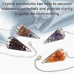 Orgone Crystal Pendulums Bulk Set with Board
