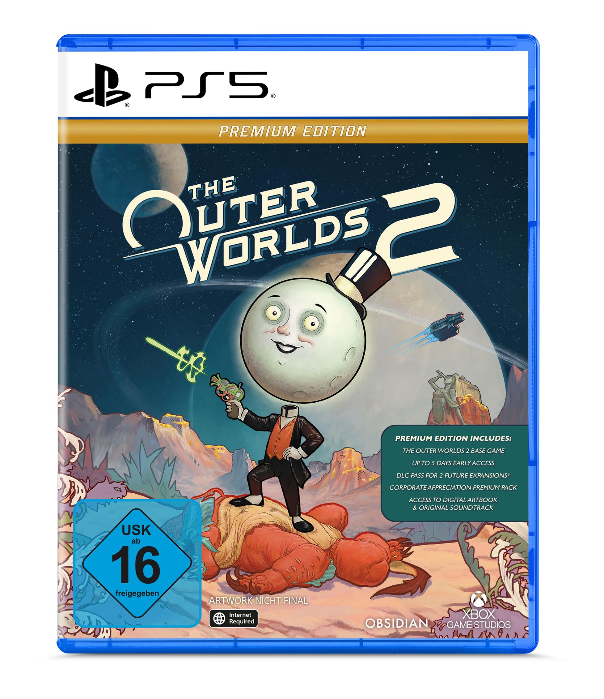The Outer Worlds 2 – Premium Edition –PlayStation 5 [Disc + Code in der Spieleverpackung]