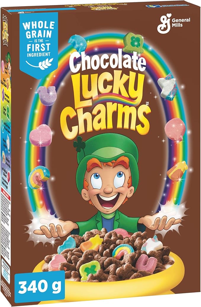 Lucky Charms Chocolate Cereal, 340 Gram Amazon.ca Grocery