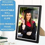Clay Roberts A4 Black Photo Frame – Modern, Wall Hanging, Portrait or Landscape view 2