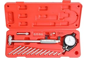 Shankly Dial Bore Gauge 0.001m, Deep Engine Hole Cylinder Measurement Inside Micrometer Gage Cylinder Tool Kit, 2m to 6m Comes with Carrying Case for Bore Measure