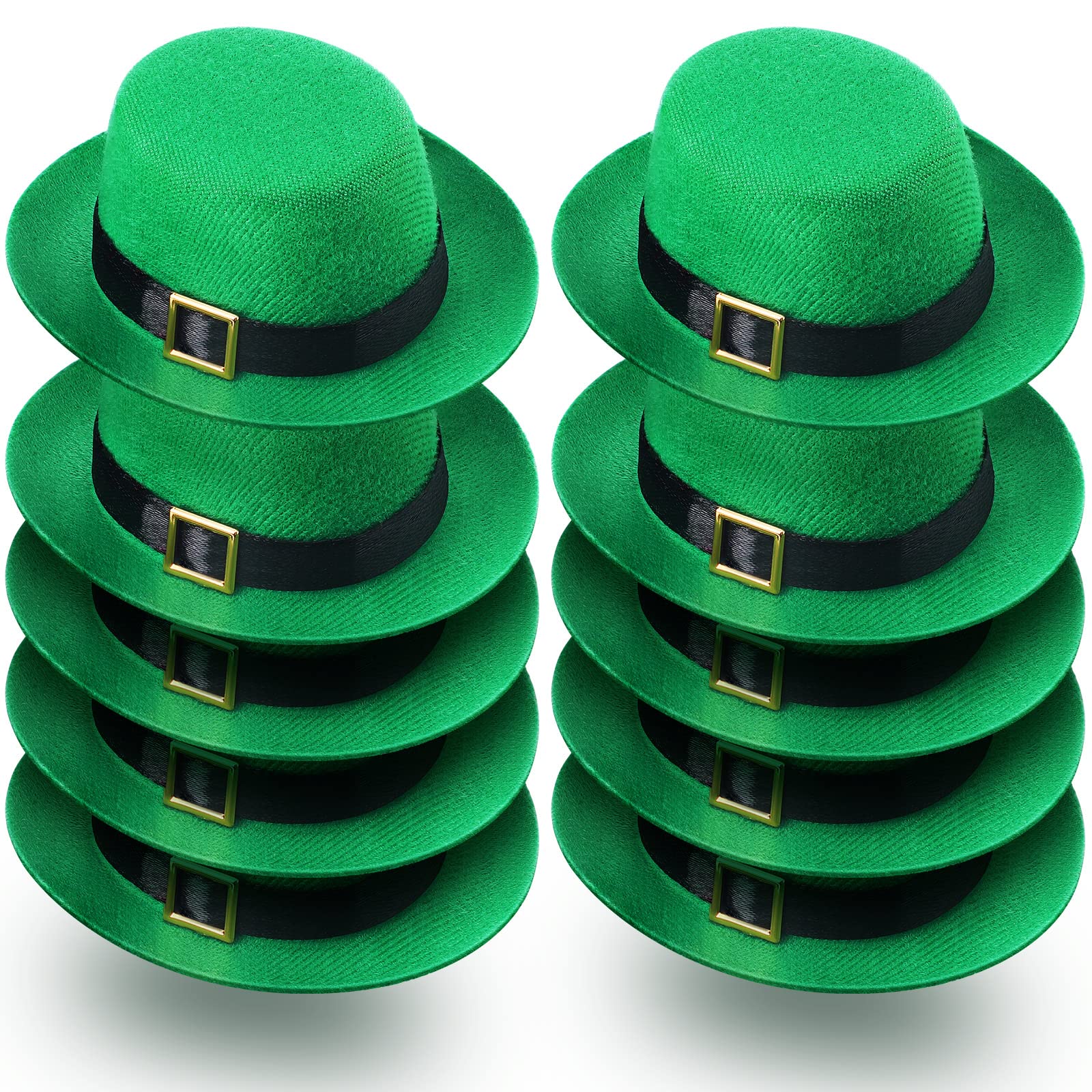 Photo 1 of ***MISSING PARTS*** Civaner 10 Pieces Mini Leprechaun Hats Mini Party Hat with Buckle Green Top St. Patrick's Day DIY Decoration for St. Paddy's Day Dolls Craft Projects Birthday Party Wedding Family Gathering