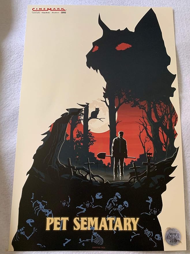PET SEMATARY 11"X17" Original Promo Movie Poster Cinemark Limited Edition 2019 at Amazon's