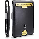 TRAVANDO Mens Wallet with Money Clip AUSTIN RFID Blocking Leather Bifold Credit Card Holder for Men with Gift Box