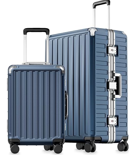 Amazon.com | LUGGEX Checked Suitcase with Spinner Wheels, 8010S