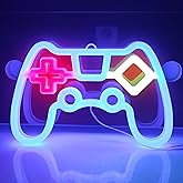 JYWJ Double Sided Neon Signs,USB or 3-AA Battery Powered Neon Light,LED Desktop Wall Decoration,Various Parties,Decoration Of Business Premises(Gamepad)