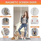 YRH Magnetic Fly Screen Door 120x220cm Heavy Duty Self-Sealing Mesh view 3