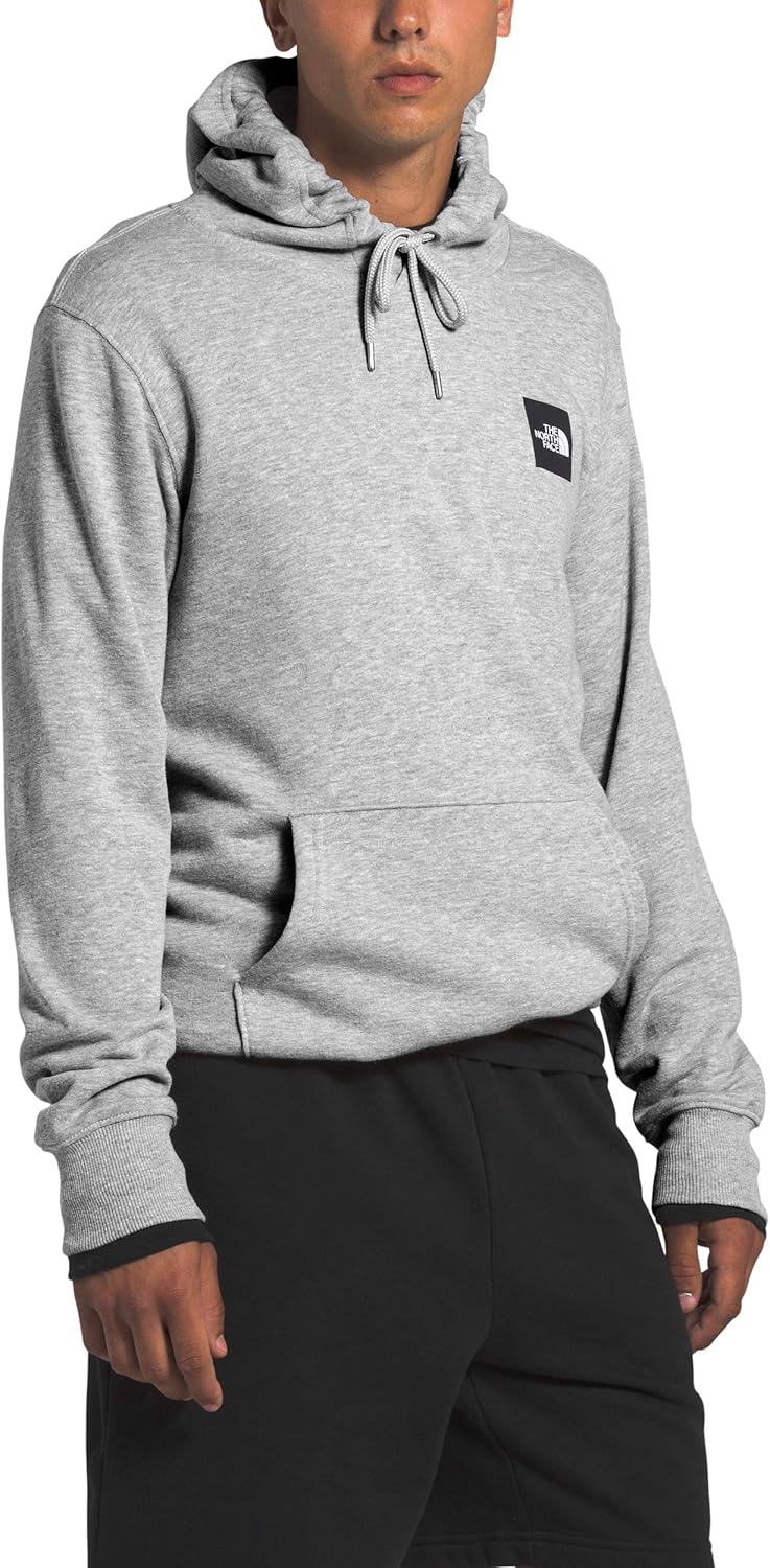 men's red box pullover hoodie