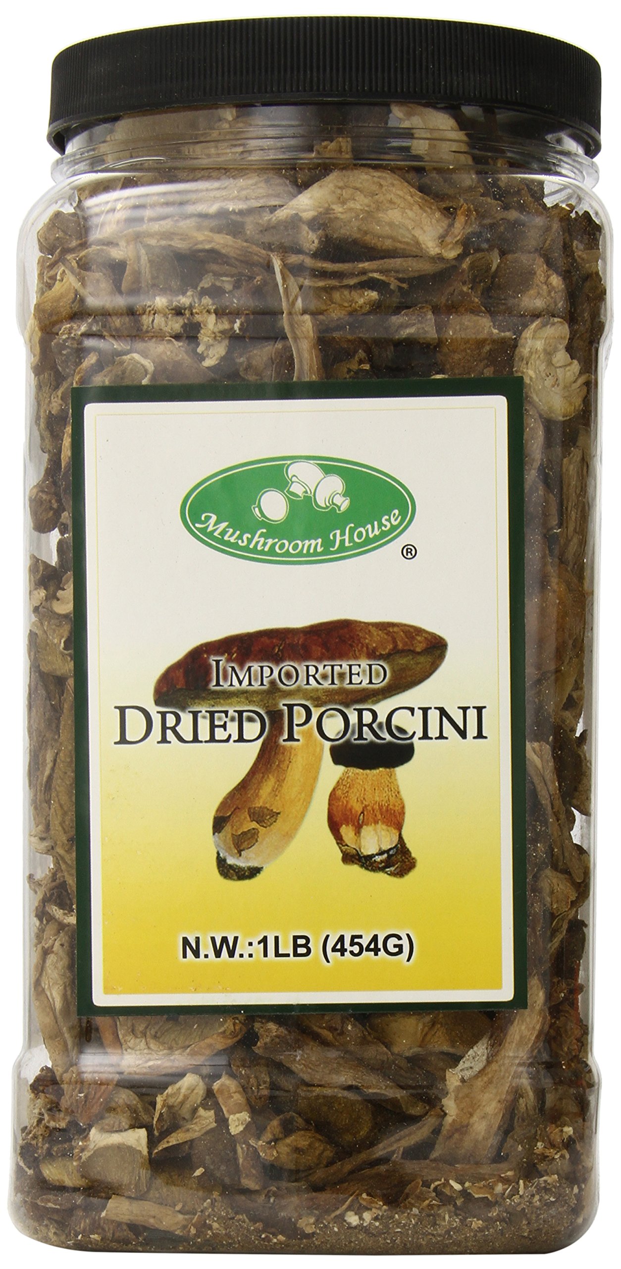 Mushroom House Dried Porcini Mushrooms Grade AA Extra 1 Pound Free