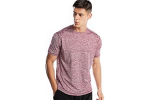 ZENGJO Athletic Shirts for Men Short Sleeve Quick Dry Workout Running Gym Sport Exercise Tee Moisture Wicking