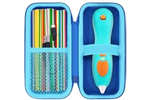 Aenllosi for 3Doodler Start+ Essentials (2024) 3D Pen Hard Case, Holders for 3Doodler Start 3D Printing Pen Filament Refill Pack and USB Cable (Case Only)