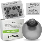 Phonak Vented 4.0 Dome Medium (0.35 inch=9mm) 10 Domes, Genuine OEM Switzerland Replacement by Sonova, Hearing Aid Domes for Phonak Audeo Marvel Paradise Lumity Accessories -1 Pack/10 Domes Total