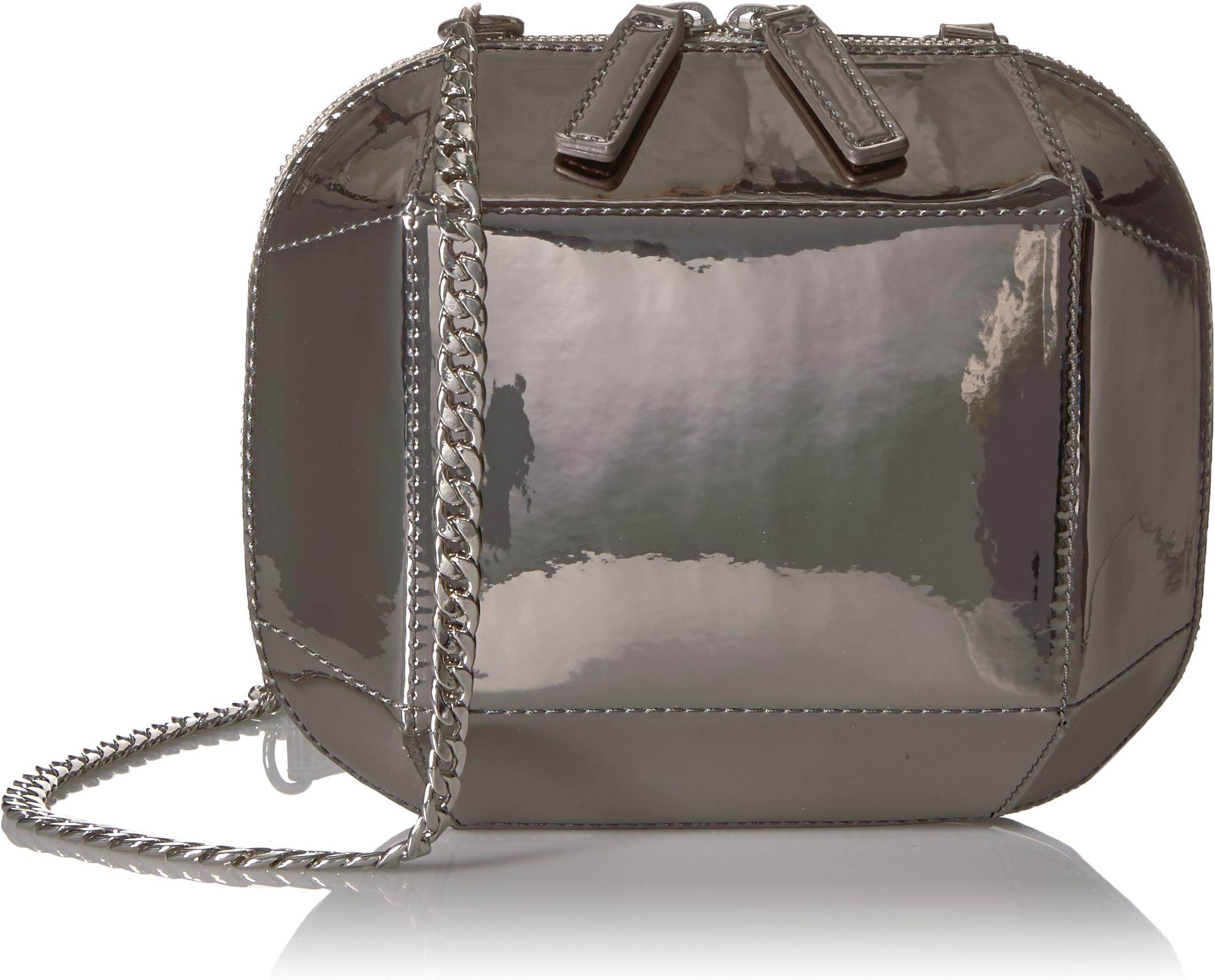 Amazon Brand - The Fix Tiffni Geometric Hard Shell Chain Strap Crossbody Bag