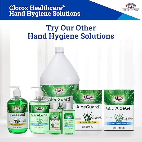 CLOROX HEALTHCARE ALOEGUARD SOAP 4 OUNCES MINI HAND SOAP FOR CLEAN HANDS ON THE GO, ALOE VERA INFUSED HAND SOAP FOR EVERYDAY USE TO KEEP HANDS CLEAN, 4 OZ HANDSOAP