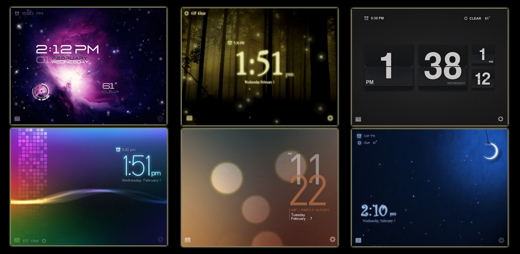 Antair Nightstand Alarm Clock, Weather, News,