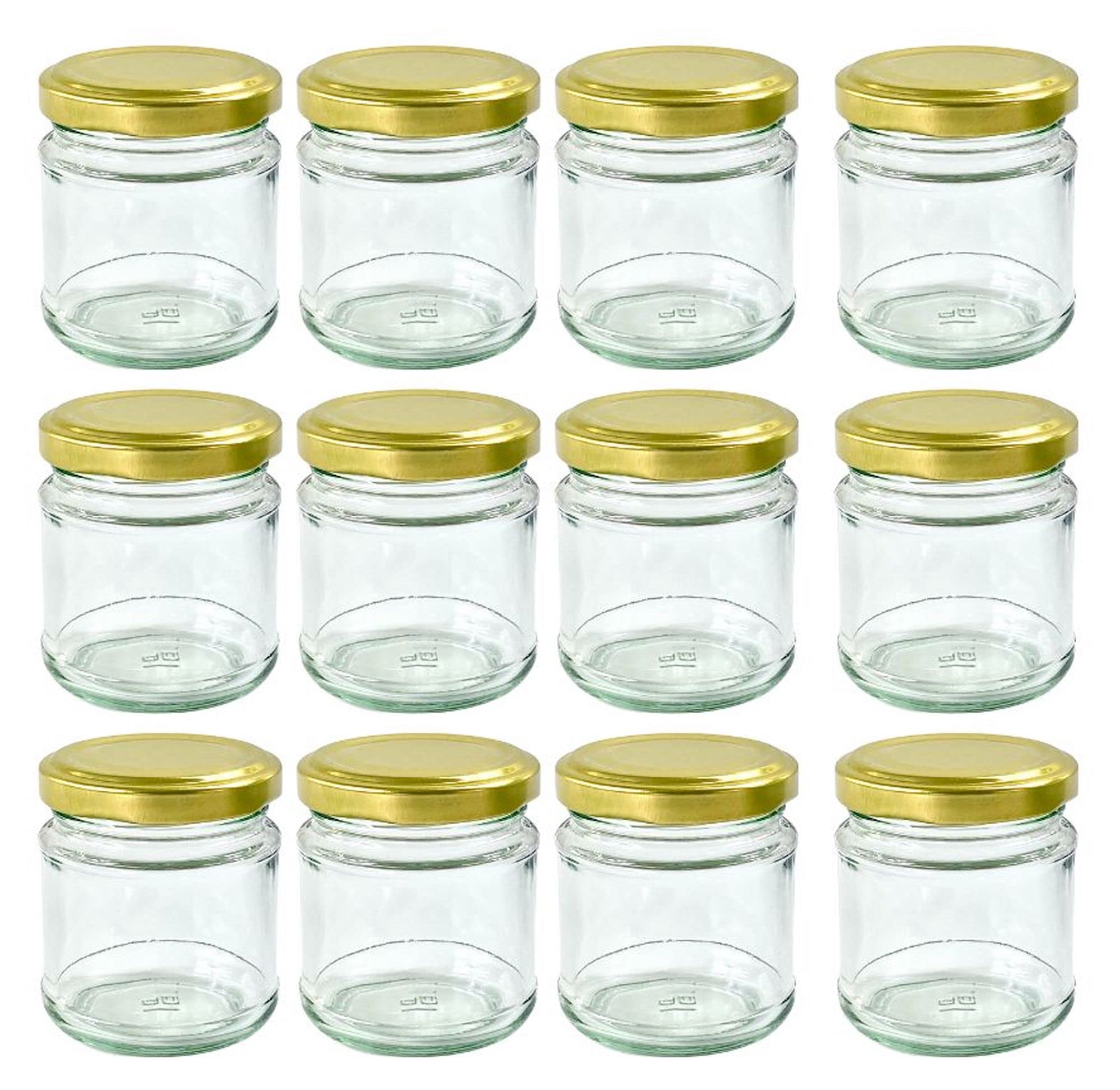 Nutley’s 100ml Round Gold Jam Jars (Pack of 12)